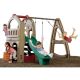 Step2 Naturally Playful Playhouse Climber and Swing Extension Playset with Clubhouse, Plastic Slide, and Swing Set