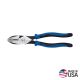 Klein Tools 9 in. Journeyman Heavy Duty Side Cutting Crimping Pliers