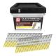 Grip-Rite 3 in. x 0.131 in. 21¬∞ Plastic Collated Bright Coated Smooth Shank Round Head Nails 1000 per Box