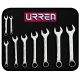 URREA 12-Point Short Combination Chrome Wrench Set (9-Piece)