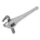 RIDGID 24 in. Aluminum Offset Pipe Wrench with Narrow Hook Jaw Parallel to Handle for Tight Spaces and Overhead Applications