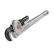 RIDGID 12 in. Aluminum Straight Pipe Wrench for Plumbing Sturdy Plumbing Pipe Tool with Self Cleaning Threads and Hook Jaws