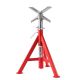 RIDGID 12 in. Pipe Capacity, 20 - 38 in. Adjustable Vertical Height V Head Pipe Stand with Locking Ring Model VJ-98