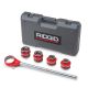 RIDGID 1/2 in. to 1-1/4 in. 12-R Manual Exposed Ratchet NPT Pipe Threading Set (4 Die Heads, Alloy Dies, Ratchet/Handle + Case)