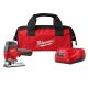 Milwaukee M12 12V Lithium-Ion Cordless Jig Saw Kit with One 1.5 Ah Battery, Charger, Tool Bag