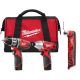 Milwaukee M12 12-Volt Lithium-Ion Cordless Hammer Drill/Impact Driver Combo Kit (2-Tool) with Bonus Multi-Tool