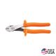 Klein Tools 8 in. Insulated High Leverage Diagonal Cutting Pliers with Angled Head