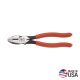 Klein Tools Lineman's Pliers, Heavy-Duty Side Cutting, Thicker-Dipped Handle, 9-Inch