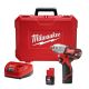 Milwaukee M12 12V Lithium-Ion Cordless 3/8 in. Impact Wrench Kit W/ (2) 1.5Ah Batteries, Charger & Hard Case