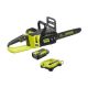 RYOBI 14 in. 40V Brushless Lithium-Ion Battery Chainsaw 1.5 Ah Battery and Charger Included