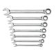 GEARWRENCH Metric 72-Tooth Combination Ratcheting Wrench Tool Set (7-Piece)