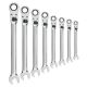 GEARWRENCH SAE 72-Tooth XL Locking Flex Head Combination Ratcheting Wrench Tool Set (8-Piece)