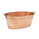 ACHLA DESIGNS 30.5 in. L Large Oval Copper Plated Hammered Tub