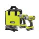 RYOBI ONE+ 18V Lithium-Ion Cordless Impact Wrench and Impact Driver Combo Kit