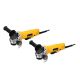 DEWALT 7.5 Amp 4.5 in. Corded 12,000 RPM Paddle Switch Small Angle Grinder (2-Pack)