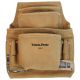 ToolPro 10-Pocket Suede Leather Nail and Tool Pouch