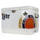 Koolatron Ice Chest Beverage Cooler with Bottle Opener 51L (54 qt.) 85 Can Capacity White and Blue