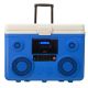 TUNES2GO KoolMAX 40 qt. Blue Wheeled Cooler, Bluetooth PA System and Power Station