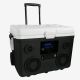 TUNES2GO KoolMax 40 Qt. Gray Wheeled Cooler, Bluetooth PA System and Power Station