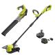 RYOBI ONE+ 18V Cordless Battery String Trimmer/Edger and Jet Fan Blower Combo Kit with 4.0 Ah Battery and Charger