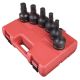 SUNEX TOOLS 1 in. Drive Metric Impact Hex Driver Impact Set(6-Piece)