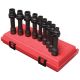 SUNEX TOOLS 1/2 in. Drive Metric Driveline Socket Set(9-Piece)