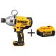 DEWALT 20V MAX XR Cordless Brushless 7/16 in. High Torque Impact Wrench Quick Release Chuck and (1) 20V 5.0Ah Battery