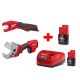 Milwaukee M12 12-Volt Lithium-Ion Cordless Copper Tubing Cutter and PVC Shear Combo Kit (2-Tool)