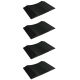 Park Smart Solid PVC 15 in. Wide Small Vehicle Tire Saver Ramps (Set of 4)
