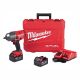 Milwaukee M18 FUEL 18V Lithium-Ion Brushless Cordless 1/2 in. Impact Wrench with Friction Ring Kit With Two 5.0 Ah Batteries
