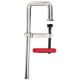 BESSEY J Series 12 in. Capacity Step-Over Clamp with 5-1/2 in. Throat Depth, Step-Over Up To 4 in.