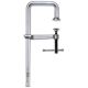 BESSEY J Series 10 in. Capacity Step-Over Clamp with 4-3/4 in. Throat Depth, Step-Over Up to 2-1/4 in.