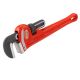 RIDGID 12 in. Straight Pipe Wrench for Heavy-Duty Plumbing, Sturdy Plumbing Pipe Tool with Self Cleaning Threads and Hook Jaws
