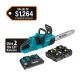 Makita LXT 14 in. 18V X2 (36V) Lithium-Ion Brushless Battery Chain Saw Kit with Four 5.0 Ah Batteries and Charger