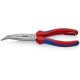 KNIPEX 8 in. Angled Long Nose Pliers with Side Cutter and Dual-Component Comfort GripsTether Attachment