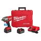 Milwaukee M18 FUEL ONE-KEY 18V Lithium-Ion Brushless Cordless 1/2 in. Impact Wrench w/Friction Ring Kit w/(2) 5.0Ah Batteries