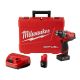 Milwaukee M12 FUEL 12V Lithium-Ion Brushless Cordless 1/2 in. Hammer Drill Kit with 4.0 Ah and 2.0 Ah Battery and Hard Case