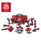 Milwaukee M18 18V Lithium-Ion Cordless Combo Kit (10-Tool) with (2) Batteries, Charger and (2) Tool Bags