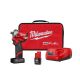 Milwaukee M12 FUEL 12V Lithium-Ion Brushless Cordless Stubby 1/2 in. Impact Wrench Kit with One 4.0 and One 2. 0Ah Batteries