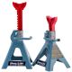Pro-Lift 3-Ton Double Locking Pin Jack Stand with Cast Ductile Iron Ratchet Bar Pair