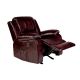 Relaxzen Clarkson Brown PU Leather Massage Rocker Recliner