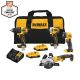 DEWALT ATOMIC 20-Volt MAX Lithium-Ion Brushless Cordless Combo Kit (4-Tool) with 2 Batteries 2.0 Ah, Charger, and Tool Bag