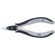KNIPEX 5-1/4 in. Precision Electronics Gripping Pliers with Half-Round, Cross Hatched Jaws and ESD Handles