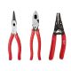 Milwaukee Lineman's Pliers, Long Nose Pliers and Wire Strippers Hand Tool Set (3-Piece)