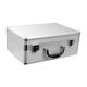 Cases By Source 10.75 in. Smooth Silver Aluminum Tool Case with Foam