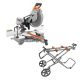 RIDGID 15 Amp 12 in. Corded Sliding Miter Saw and Universal Mobile Miter Saw Stand with Mounting Braces