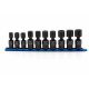 GEARWRENCH X-Core 1/2 in. Drive 6-Point Standard Pinless Metric Universal Impact Socket Set (10-Piece)
