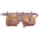 Graintex 17-Pocket Framers Professional Tool Belt with Top Ambassador Series Grain Leather (4-Piece)