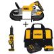 DEWALT 20V MAX XR Cordless Brushless Deep Cut Band Saw, 1-1/2 in. Die Grinder, and (1) 20V Premium Lithium-Ion 5.0Ah Battery
