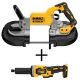 DEWALT 20V MAX XR Cordless Brushless Deep Cut Band Saw and 1-1/2 in. Die Grinder